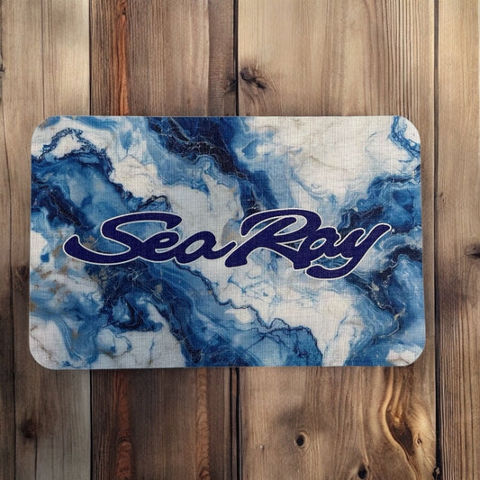 Boat logo boarding mats